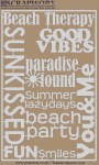 Scrapworx Collections - Laser Cuts - Greyboard - High Tides and Good Vibes - Sunkissed (Copy)